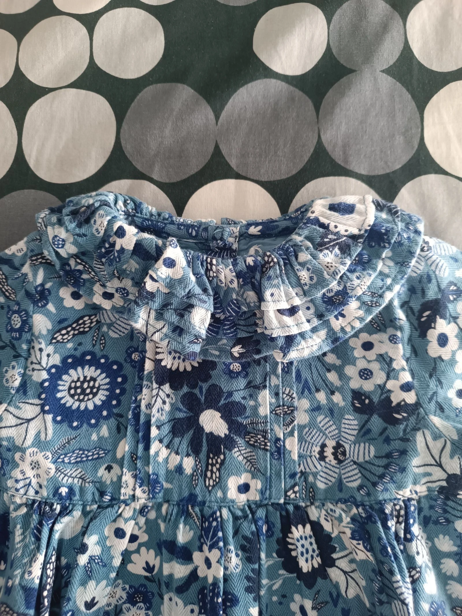 Vestido floral azul y blanco de Zippy 18-24 meses – photo 3